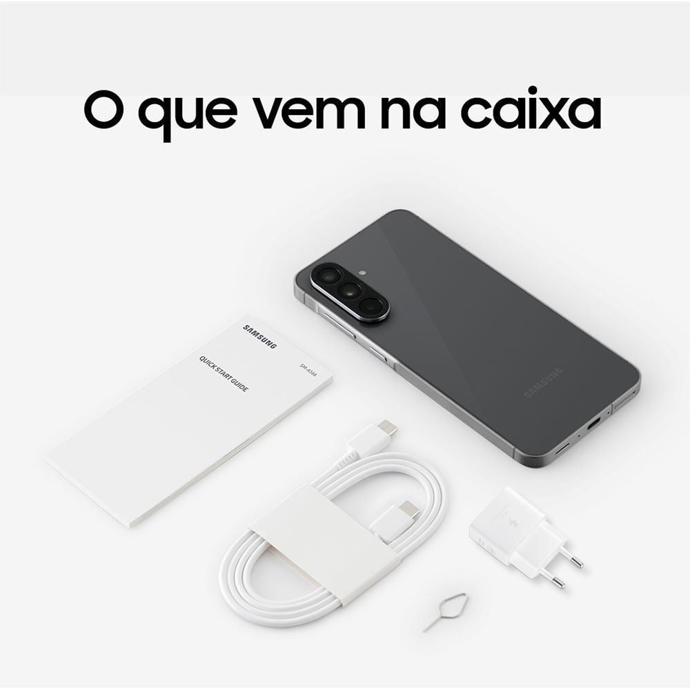 Samsung Galaxy A56 5G, 128 Gb, 8 Gb, Câmera Tripla - PRETO