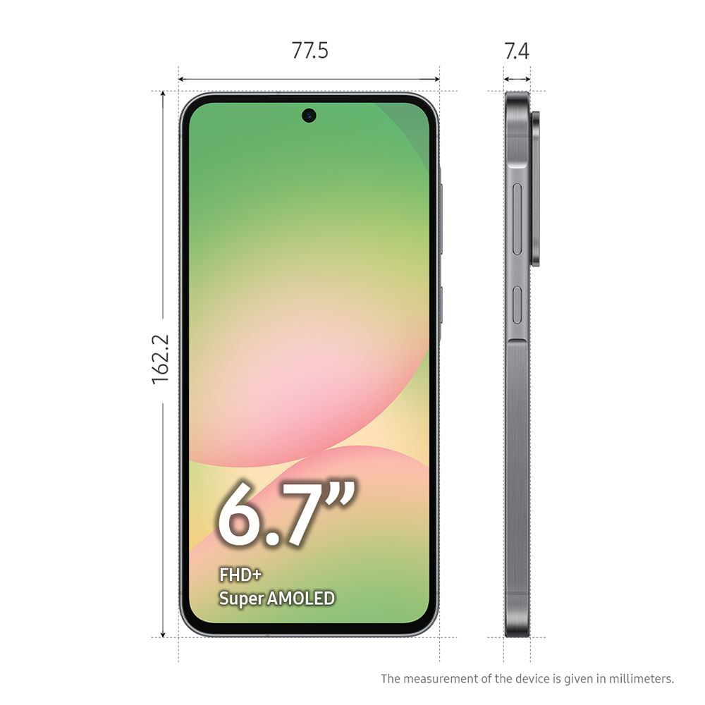 Samsung Galaxy A56 5G, 256 Gb, 8 Gb, Câmera Tripla - PRETO