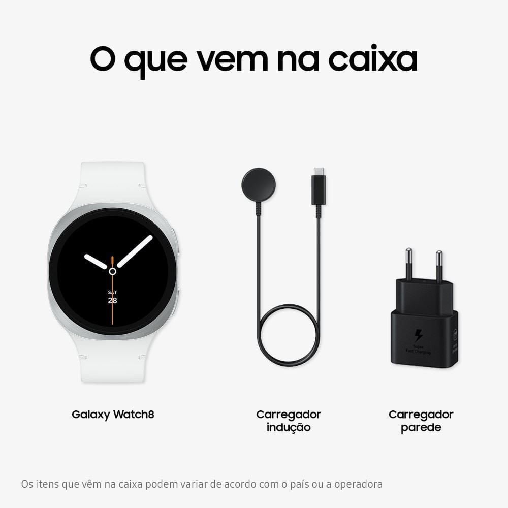 Relógio Samsung Galaxy Watch8 Smartwatch 44Mm Galaxy Ai Tela em Cristal - Grafite