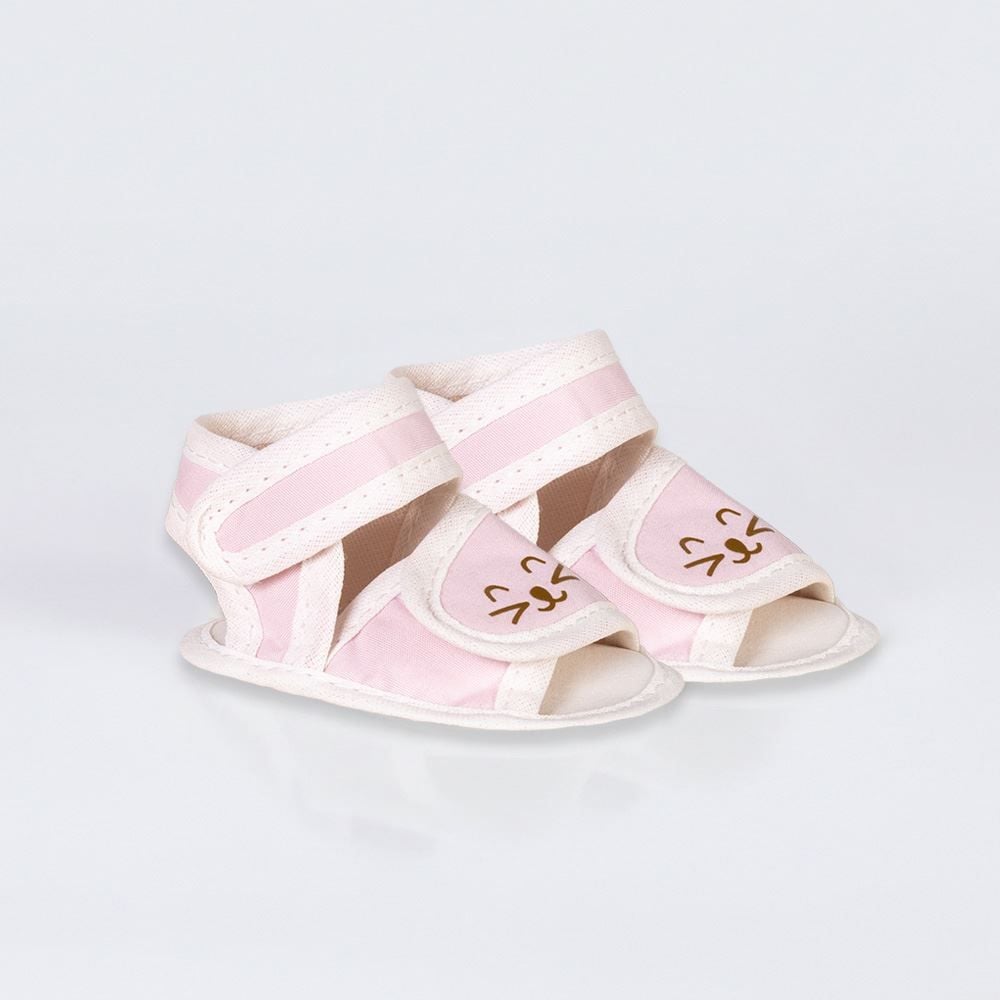 Sandália Bebê Menina Com Velcro 0 a 8 Meses Yoyo Baby