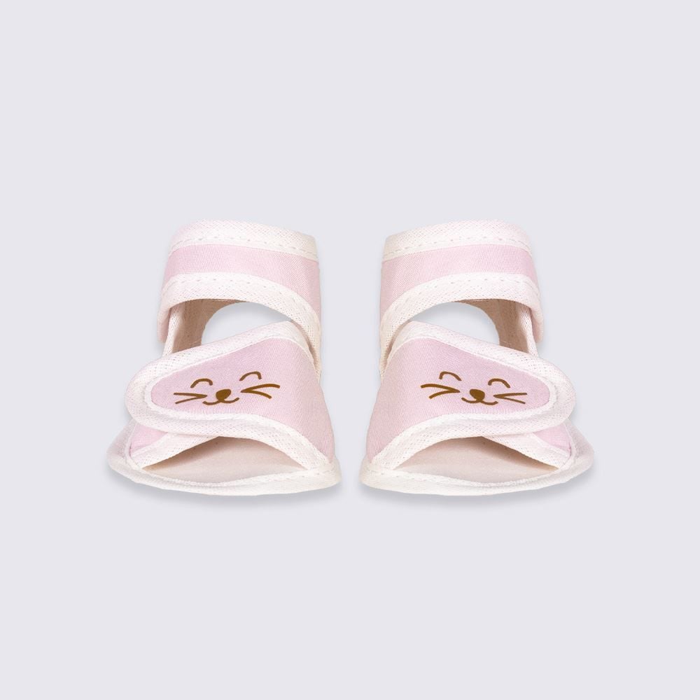 Sandália Bebê Menina Com Velcro 0 a 8 Meses Yoyo Baby