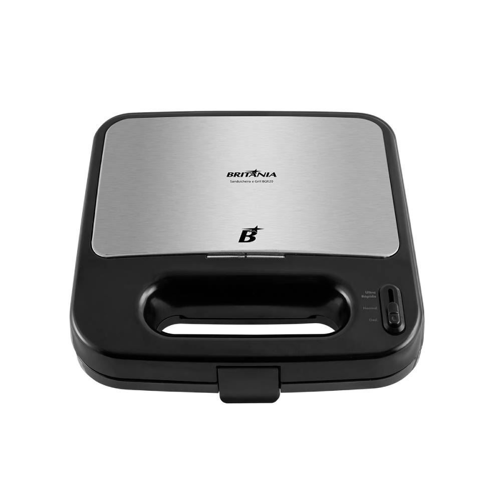 Sanduicheira e Grill Britânia 2 em 1 Chapas Antiaderentes BGR20