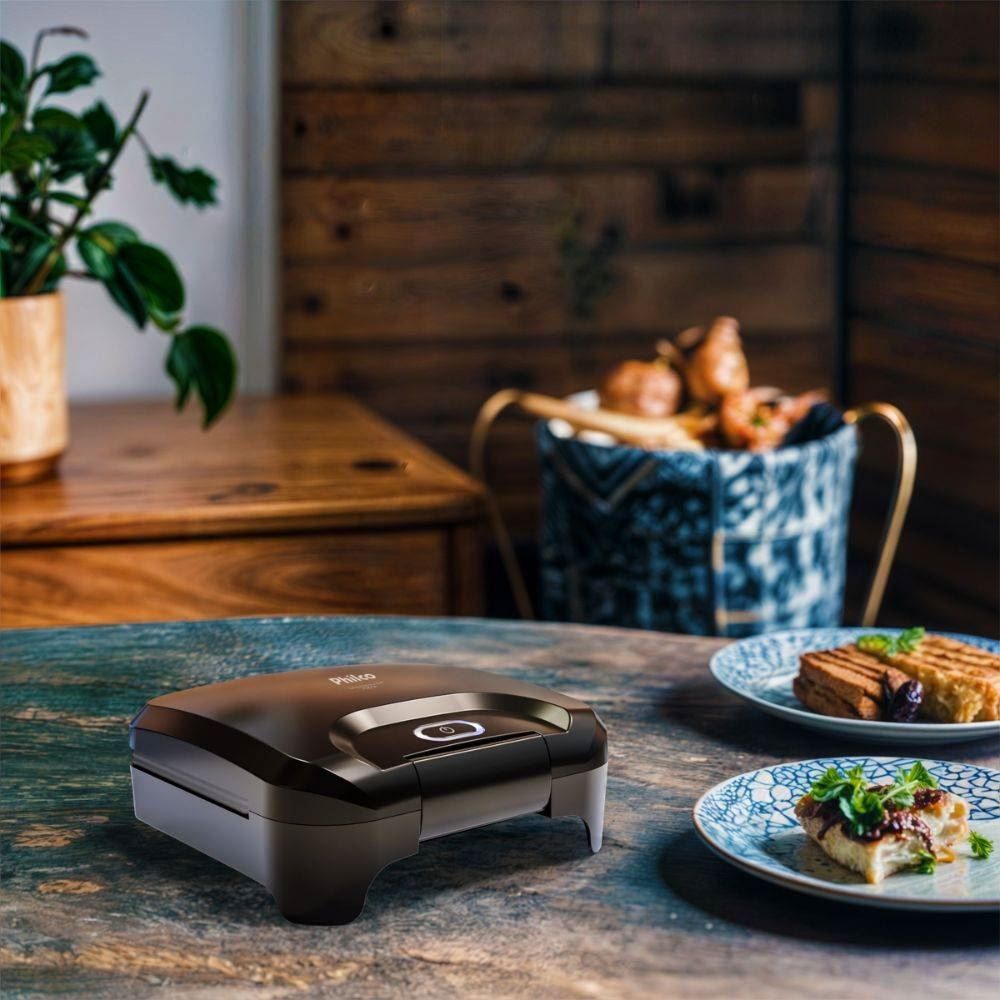 Sanduicheira e Grill Philco 2 em 1 Antiaderente 750W PGR25A