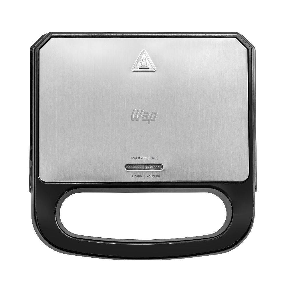 Sanduicheira Grill em Inox WAP WS750 com Aquecimento Rápido Speed Heat