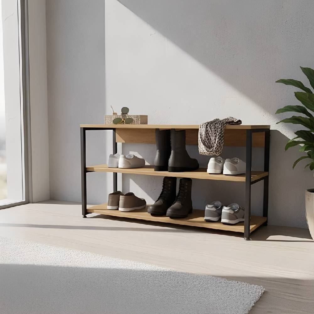 Sapateira Madri 3 Prateleiras Havan Casa - Freijó