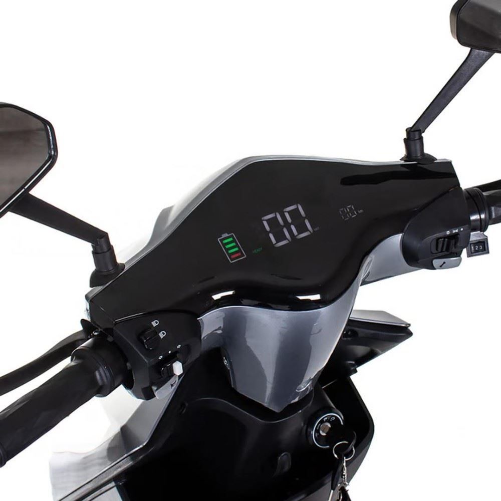 Scooter Elétrica Wehawk Wx-02 1000W 60V 20Ah - Prata