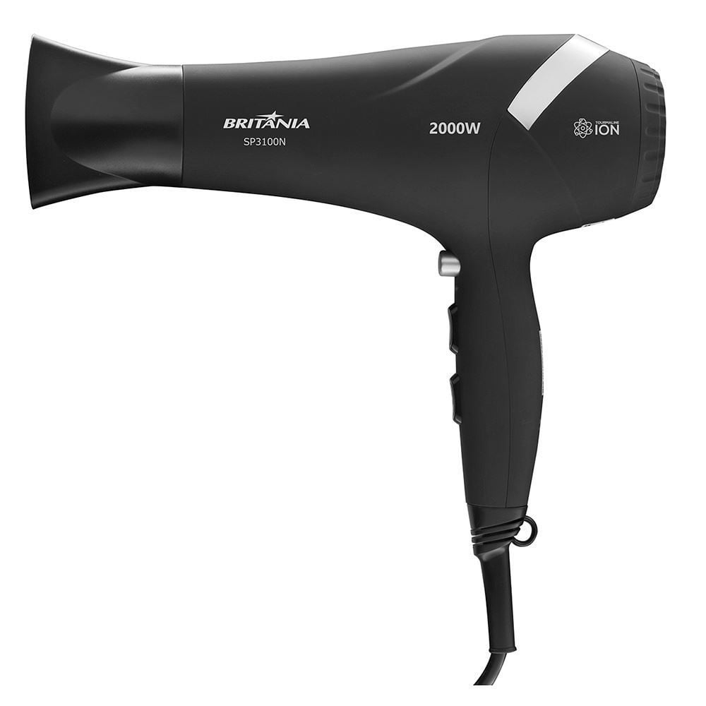 Secador de Cabelos Britânia 2000W Tourmaline Íon SP3100N