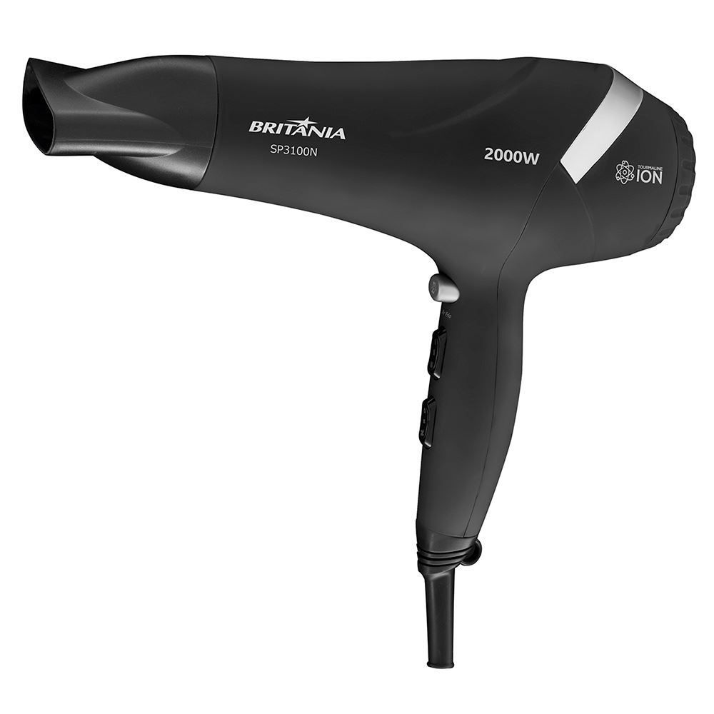 Secador de Cabelos Britânia 2000W Tourmaline Íon SP3100N