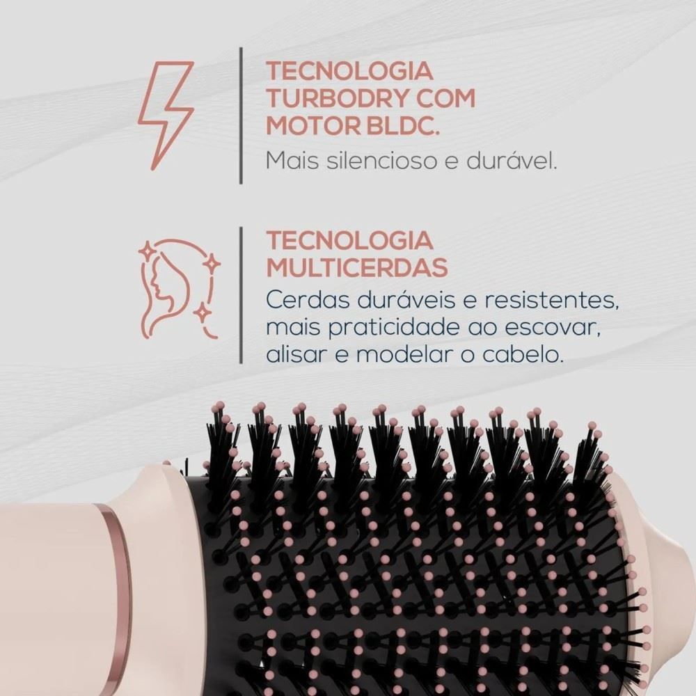 Secador de Cabelo Britânia 5 em 1 Motor BLDC 1450W BSD15A
