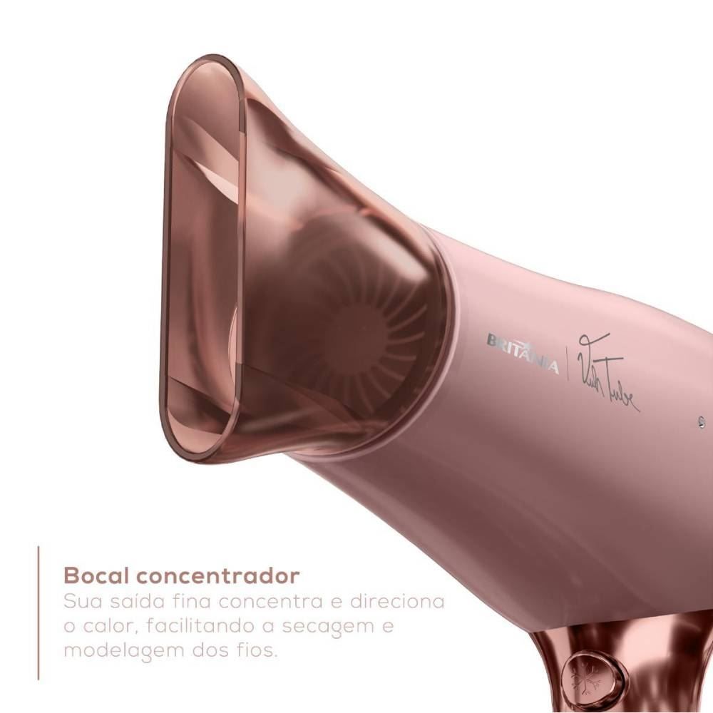 Secador De Cabelos Britânia Bivolt 2100W Cordão 360° Bsc21a