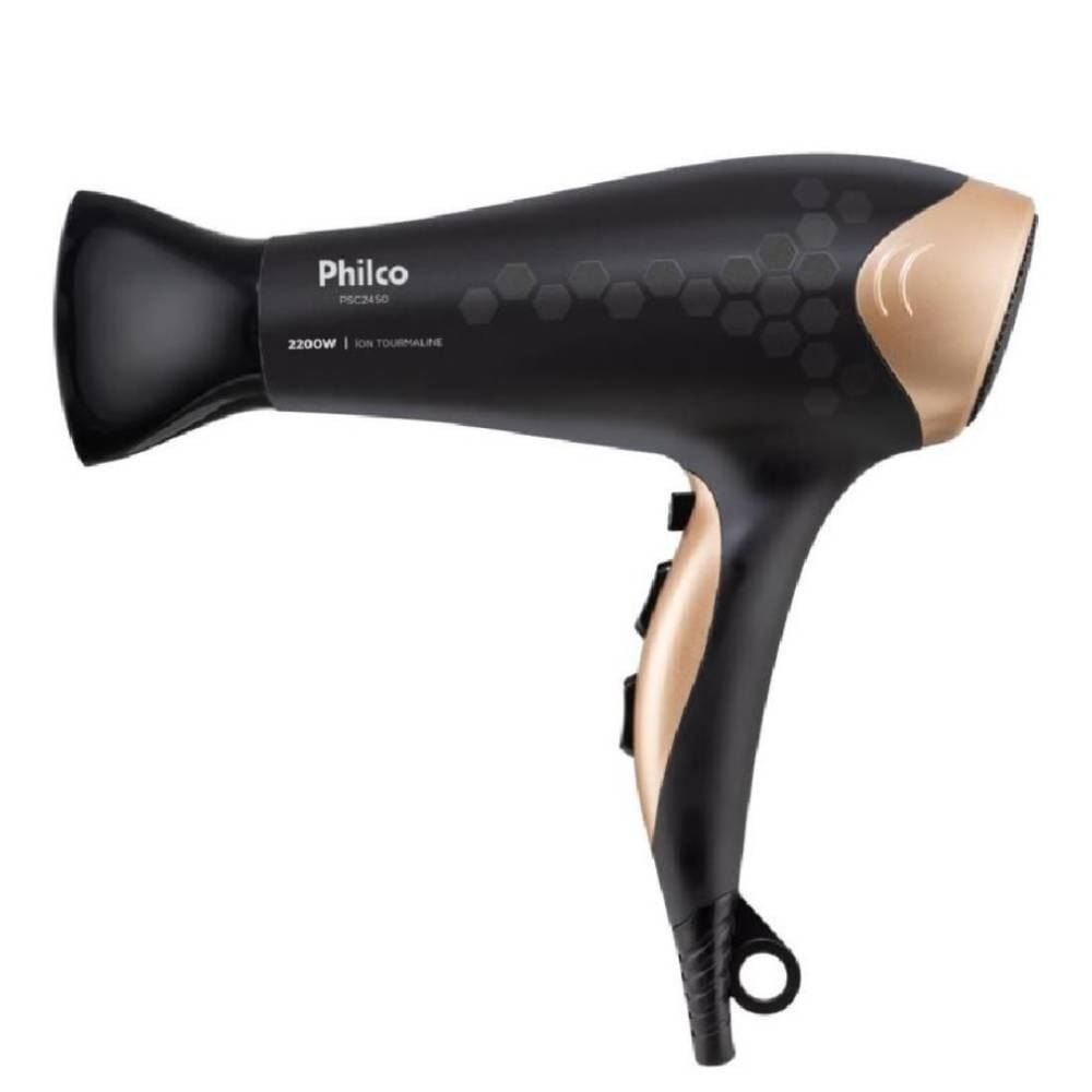 Secador De Cabelos Philco Íons Tourmaline Bivolt 2200W Psc2450