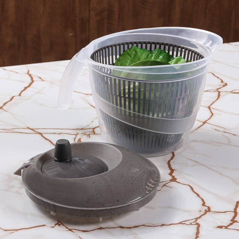 Secador De Saladas Plasútil 2,8 Litros - Cinza Marmorizado