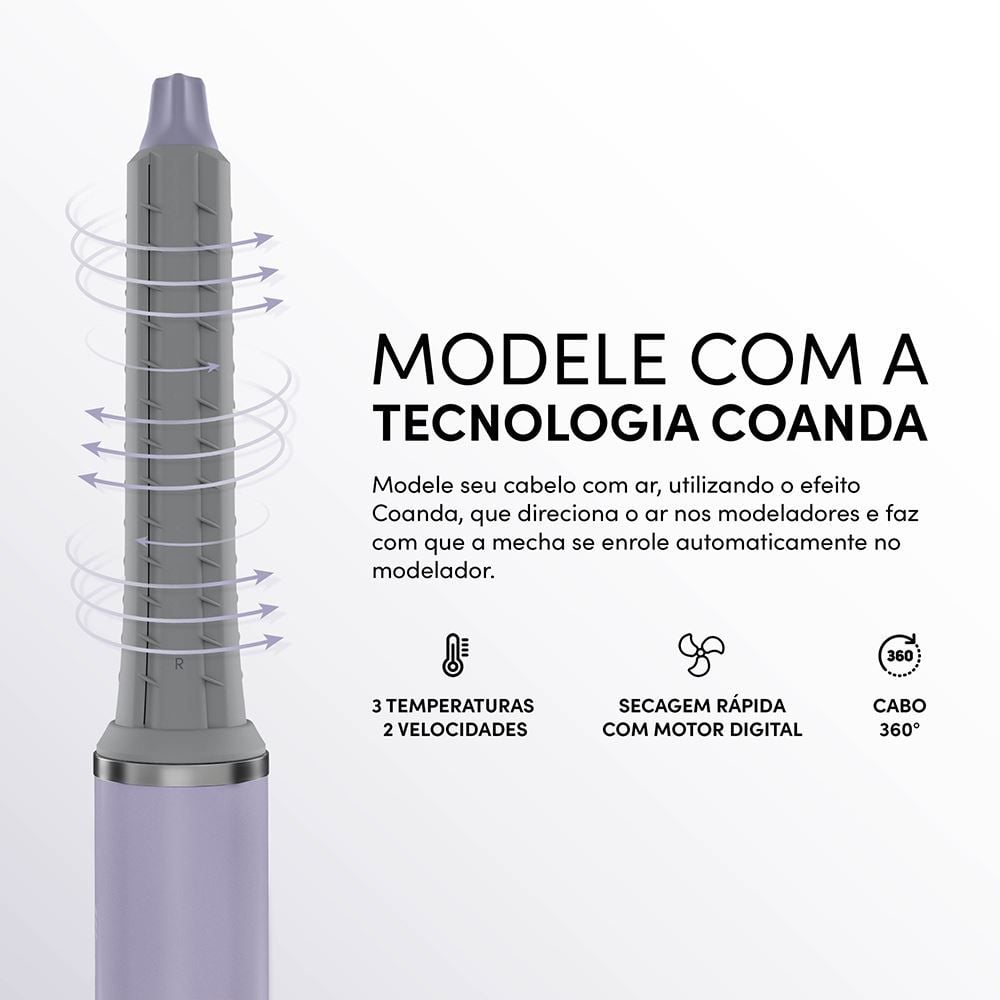 Secador e Modelador Wap Intense Styler ws1600 Digital 5 em 1