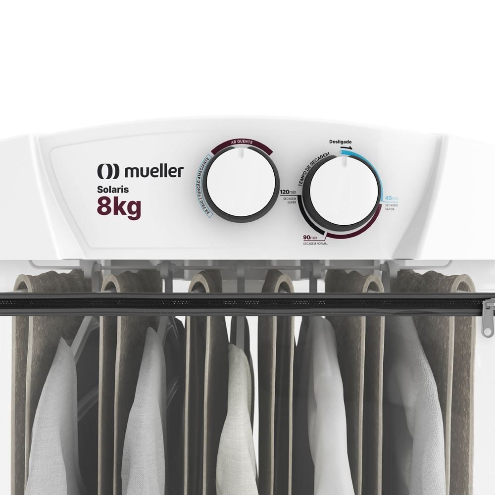 Secadora de Roupas Mueller Solaris Ar Quente e Frio 8 Kg