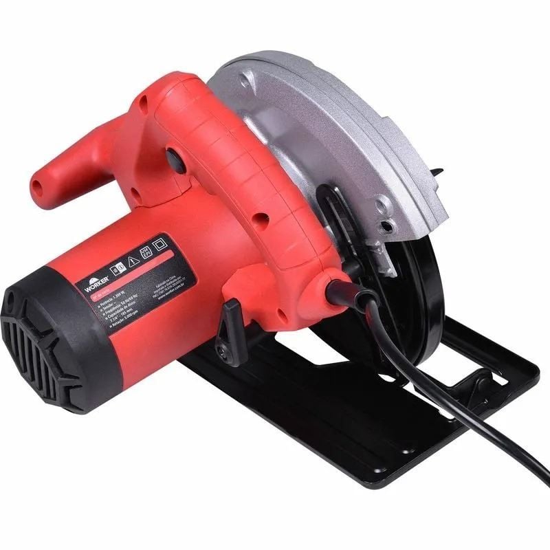 Serra Circular Elétrica Worker 1300W 185mm
