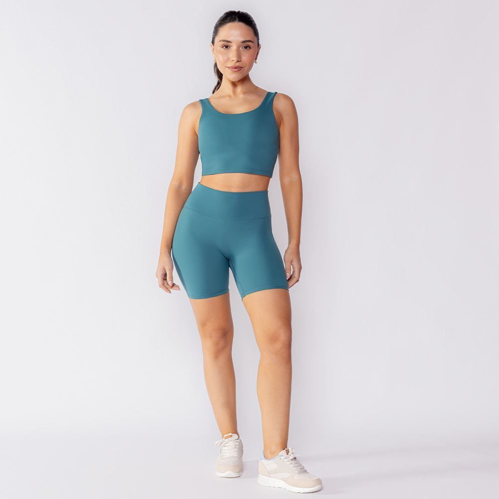 Short Fitness Feminino Com Cós Duplo Scream