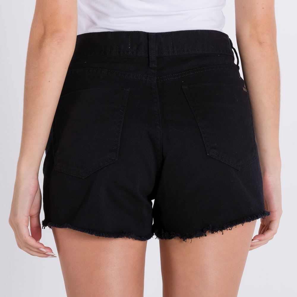 Short Sarja Boyfriend com Puídos Patrícia Foster