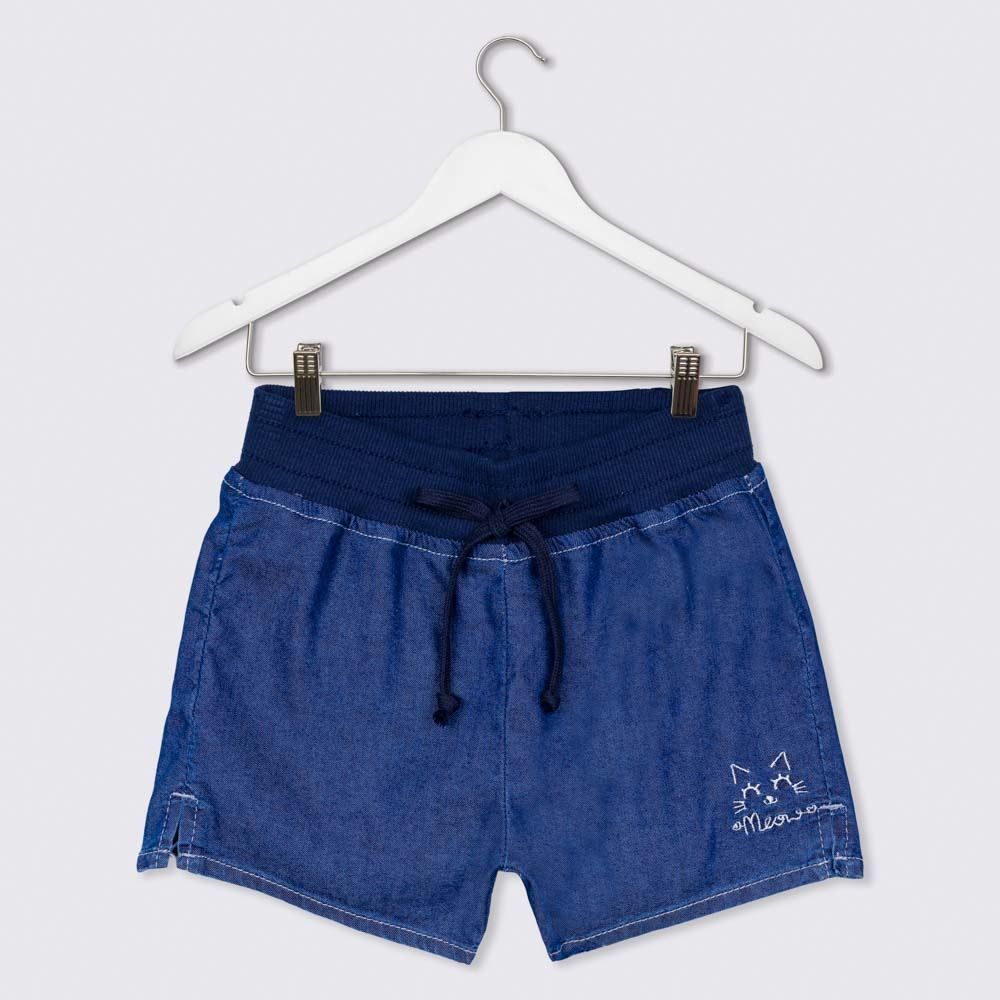 Shorts 1 a 3 anos Jeans Cós em Ribana Meow Yoyo Kids