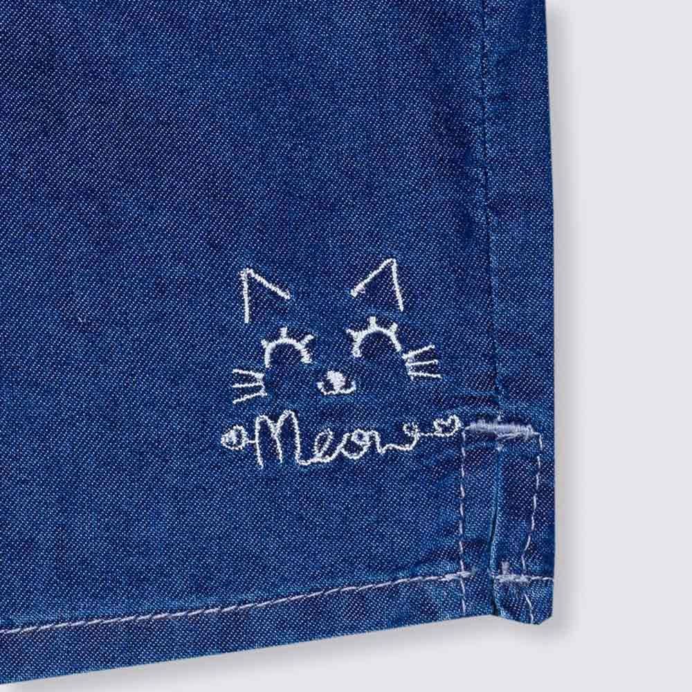 Shorts 1 a 3 anos Jeans Cós em Ribana Meow Yoyo Kids