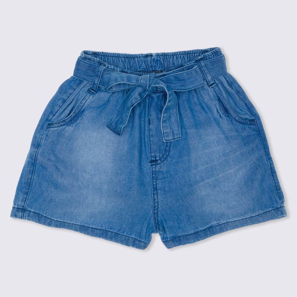 Shorts 1 a 3 anos Jeans Jogger com Cinto Yoyo Kids