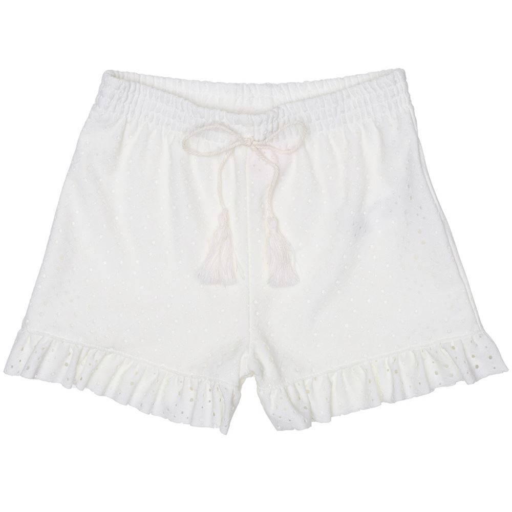 Shorts 1 a 3 anos Malha Laise com Babados Yoyo Kids