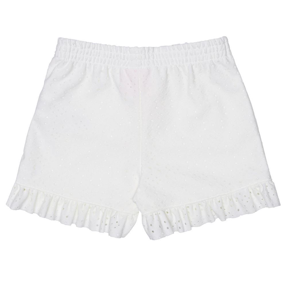 Shorts 1 a 3 anos Malha Laise com Babados Yoyo Kids