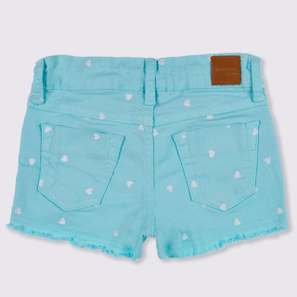 Shorts 1 a 3 anos Sarja Corações Yoyo Kids