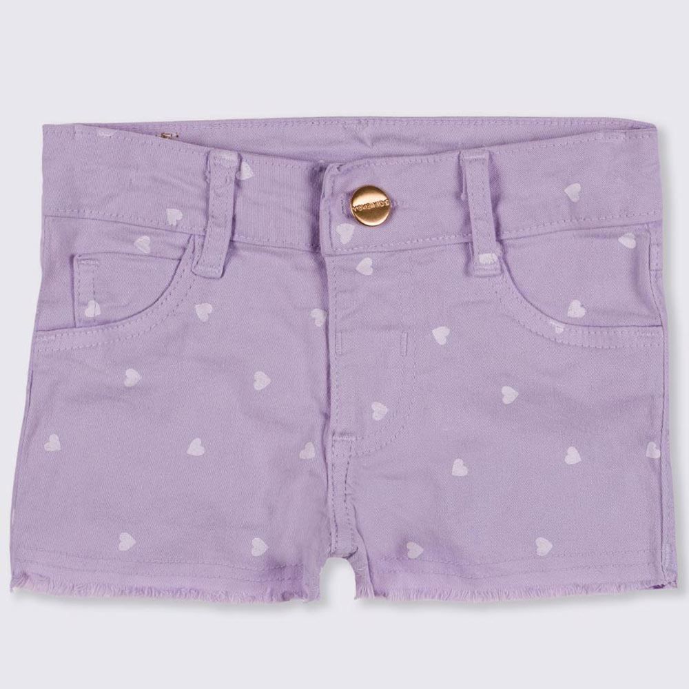 Shorts 1 a 3 anos Sarja Corações Yoyo Kids