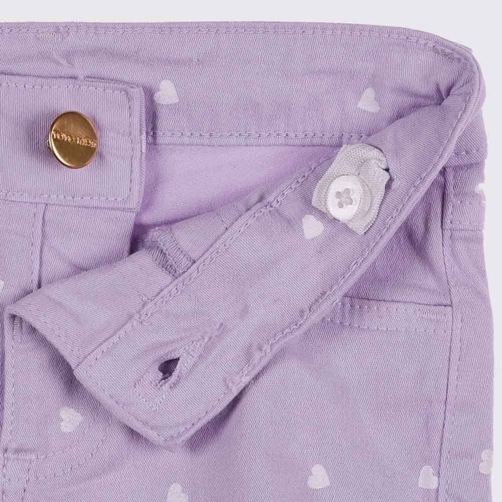 Shorts 1 a 3 anos Sarja Corações Yoyo Kids