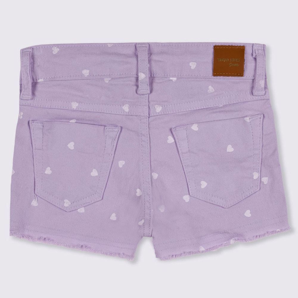 Shorts 1 a 3 anos Sarja Corações Yoyo Kids