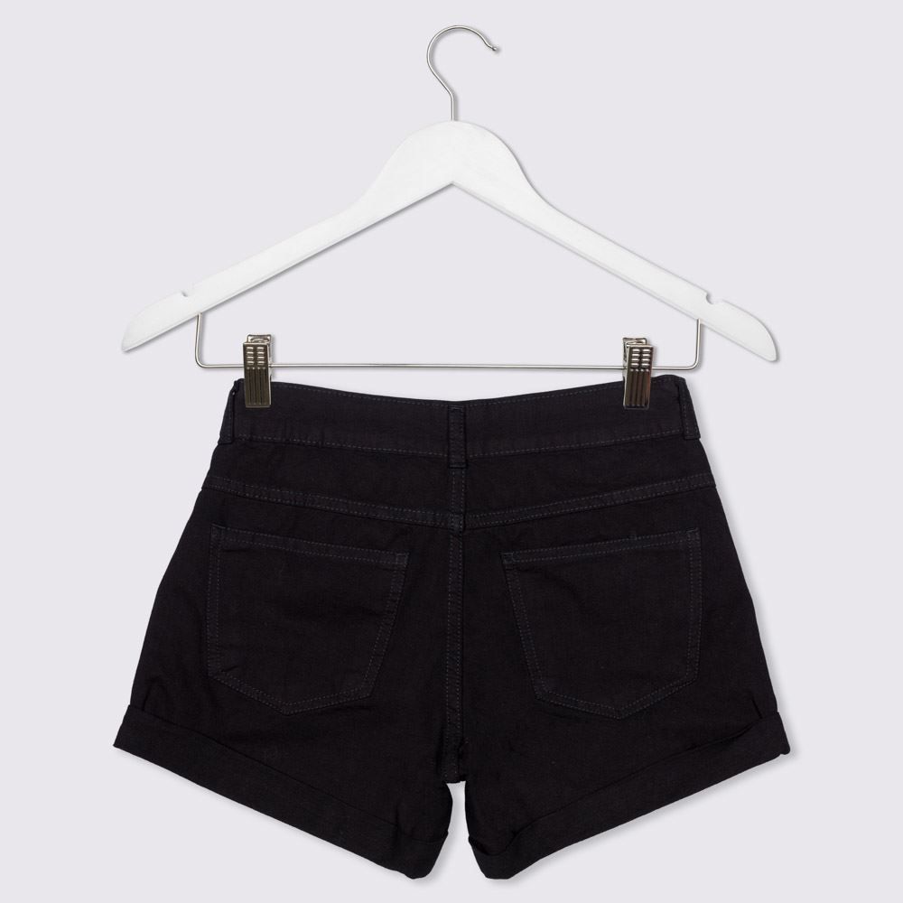 Shorts 12 a 16 anos Jeans Mom Black Marmelada