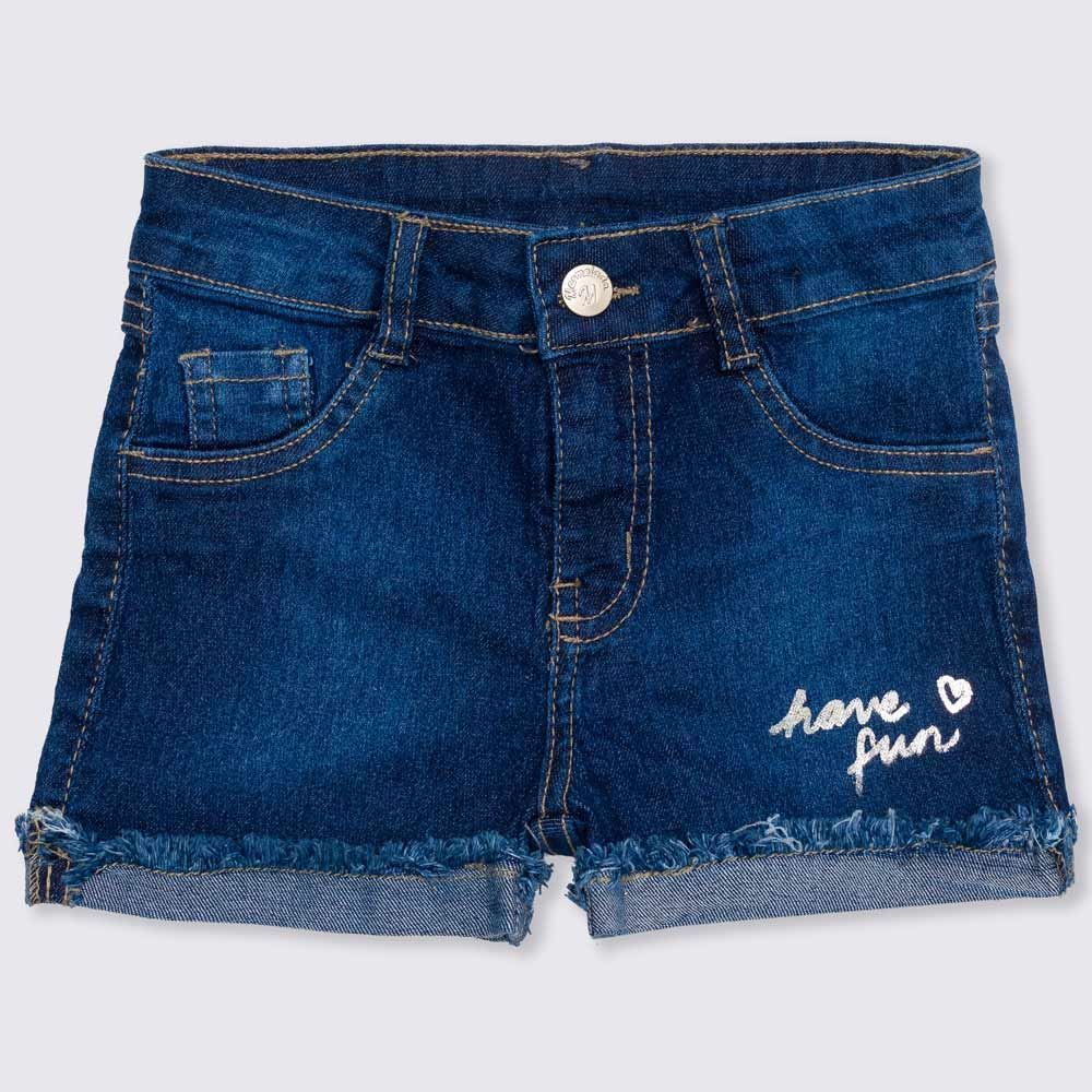 Shorts 4 a 10 anos Barra Desfiada Have Fun Marmelada