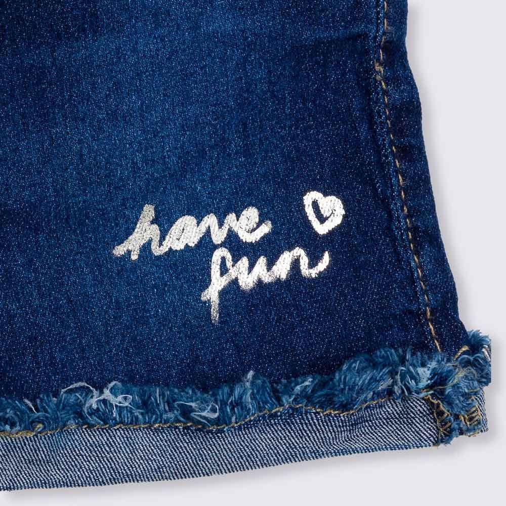 Shorts 4 a 10 anos Barra Desfiada Have Fun Marmelada