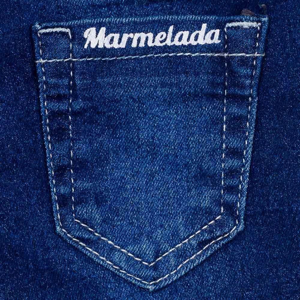 Shorts 4 a 10 anos Jeans Barra Dobrada Desfiada Marmelada