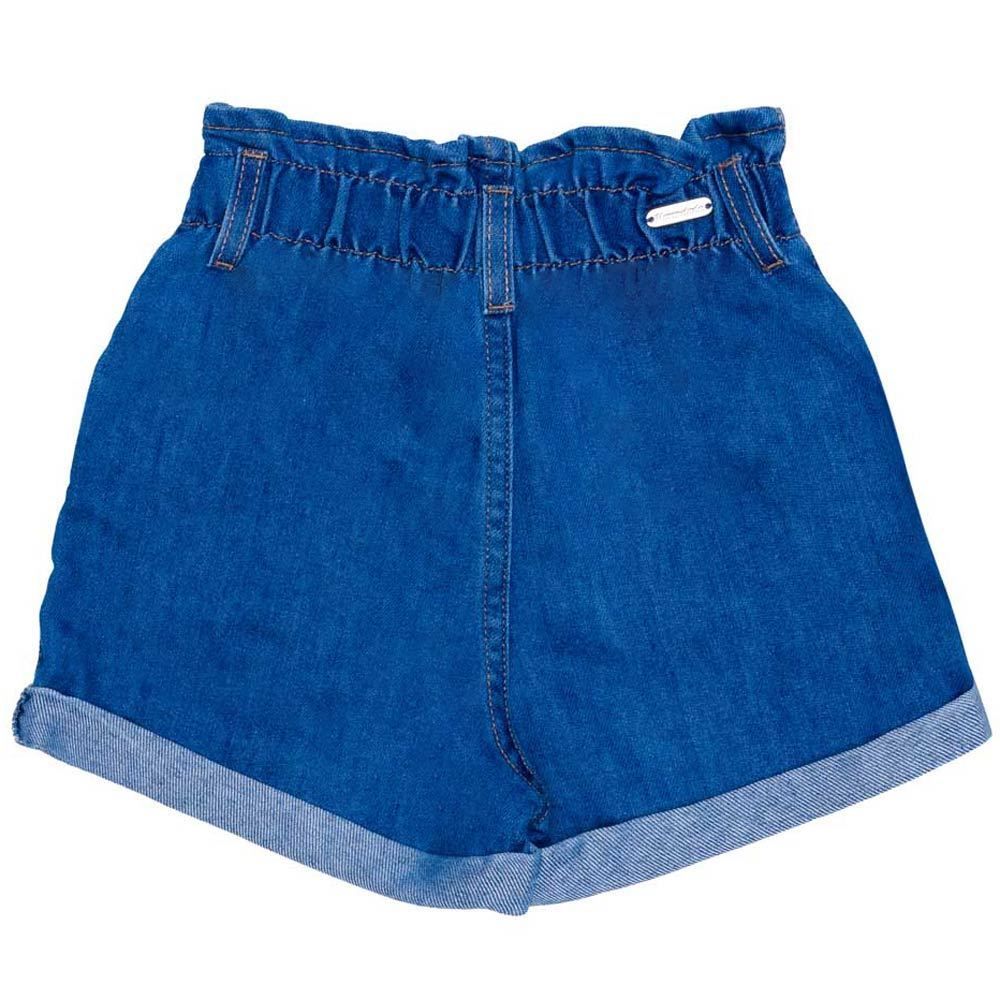 Shorts 4 a 10 anos Jeans Clochard Barra Dobrada Marmelada