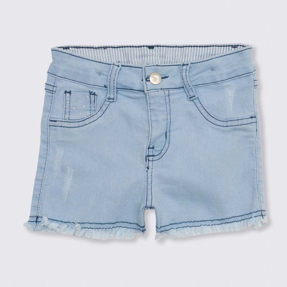 Shorts 4 a 10 anos Jeans com Barra Desfiada Marmelada