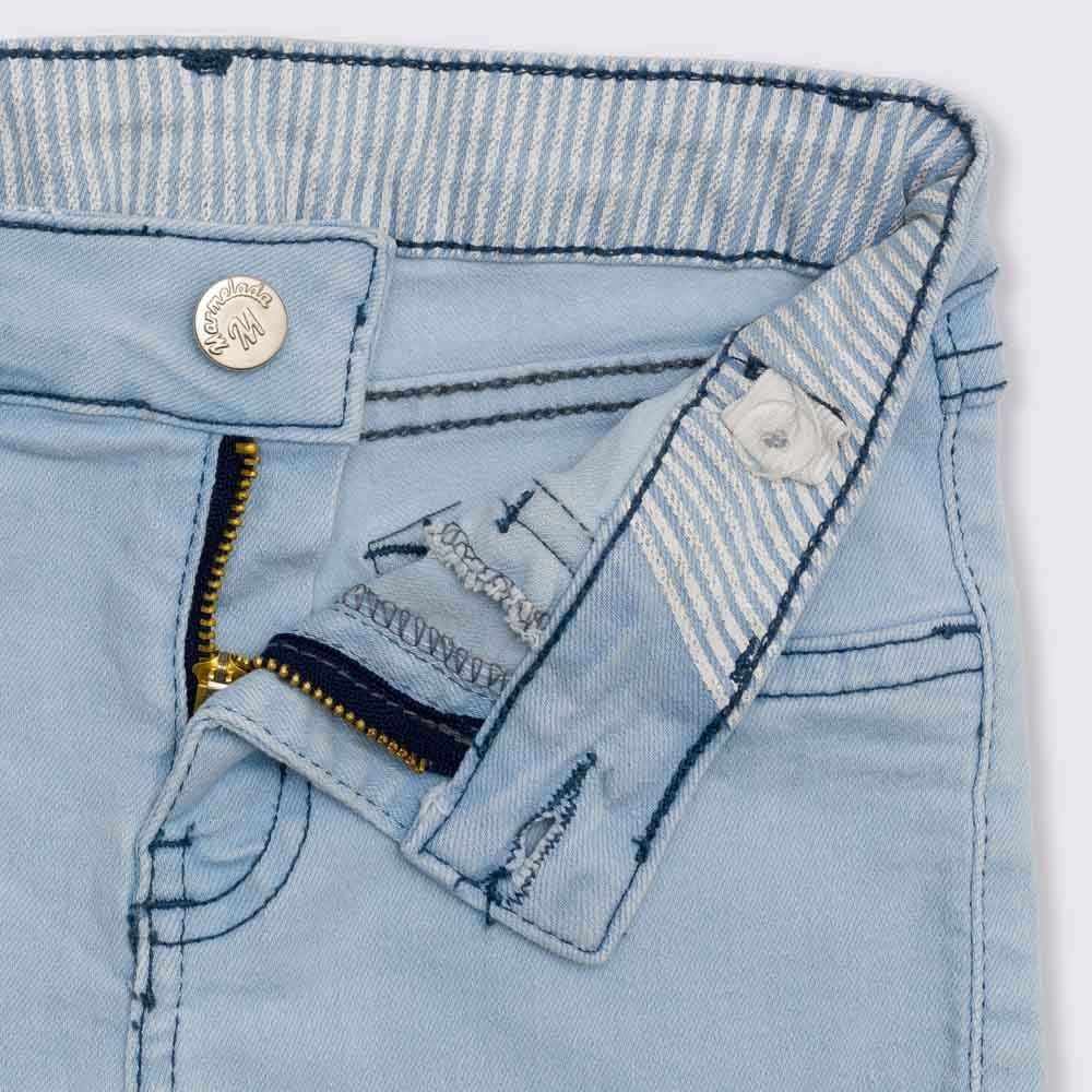 Shorts 4 a 10 anos Jeans com Barra Desfiada Marmelada