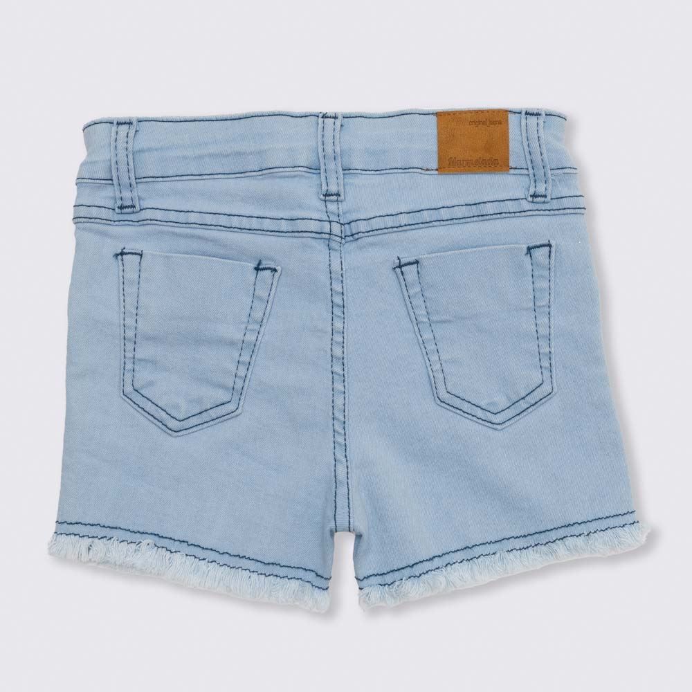 Shorts 4 a 10 anos Jeans com Barra Desfiada Marmelada