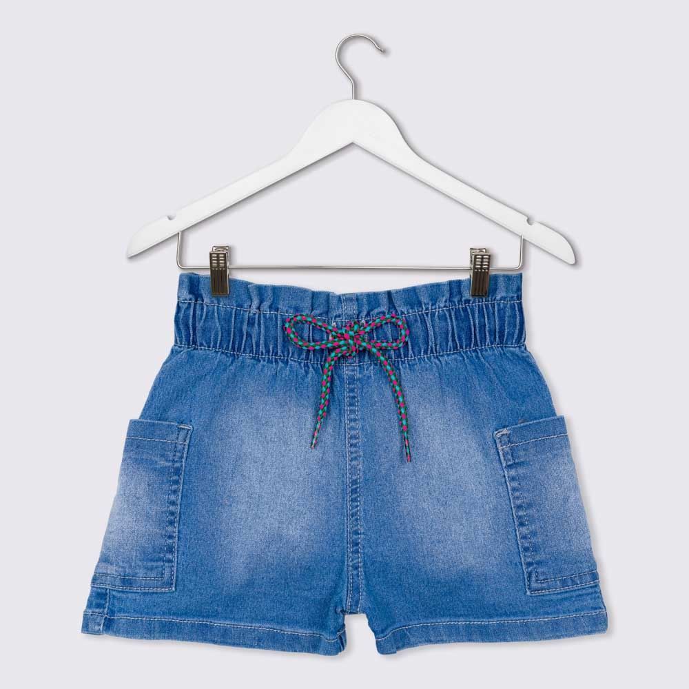 Shorts 4 a 10 anos Jeans Paperbag Marmelada