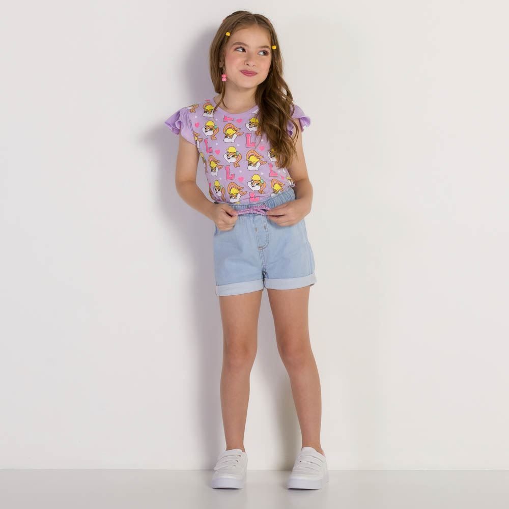 Shorts 4 a 10 anos Jogger Jeans Marmelada