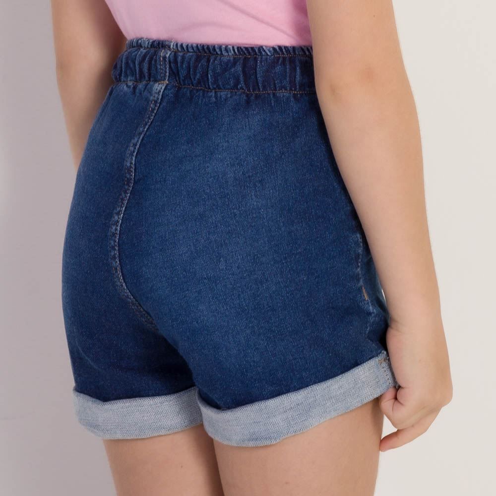 Shorts 4 a 10 anos Menina Jeans Jogger Marmelada