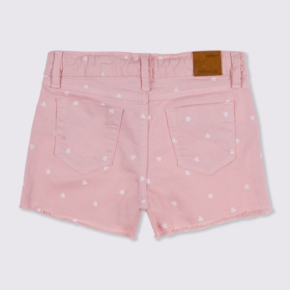 Shorts 4 a 10 anos Sarja Barra Desfiada Marmelada