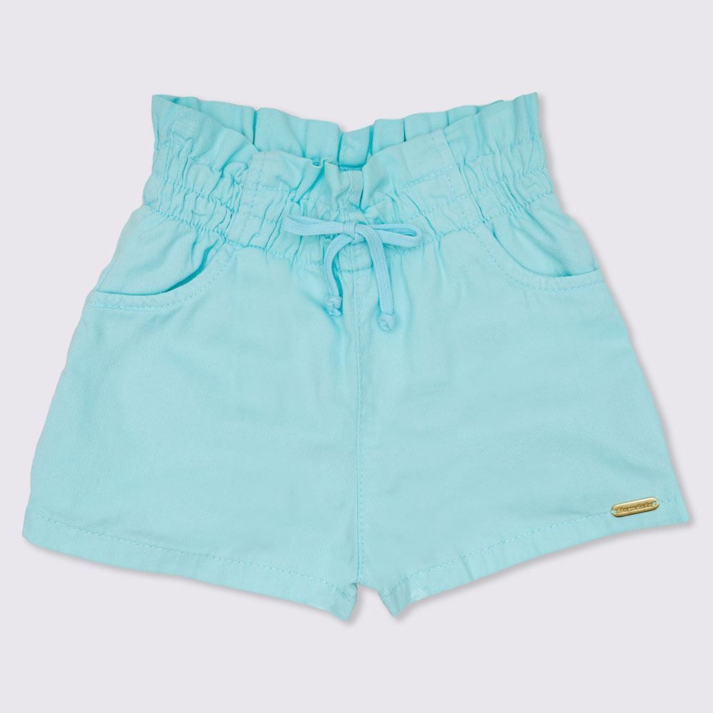 Shorts 4 a 10 anos Sarja Clochard com Cordão Marmelada