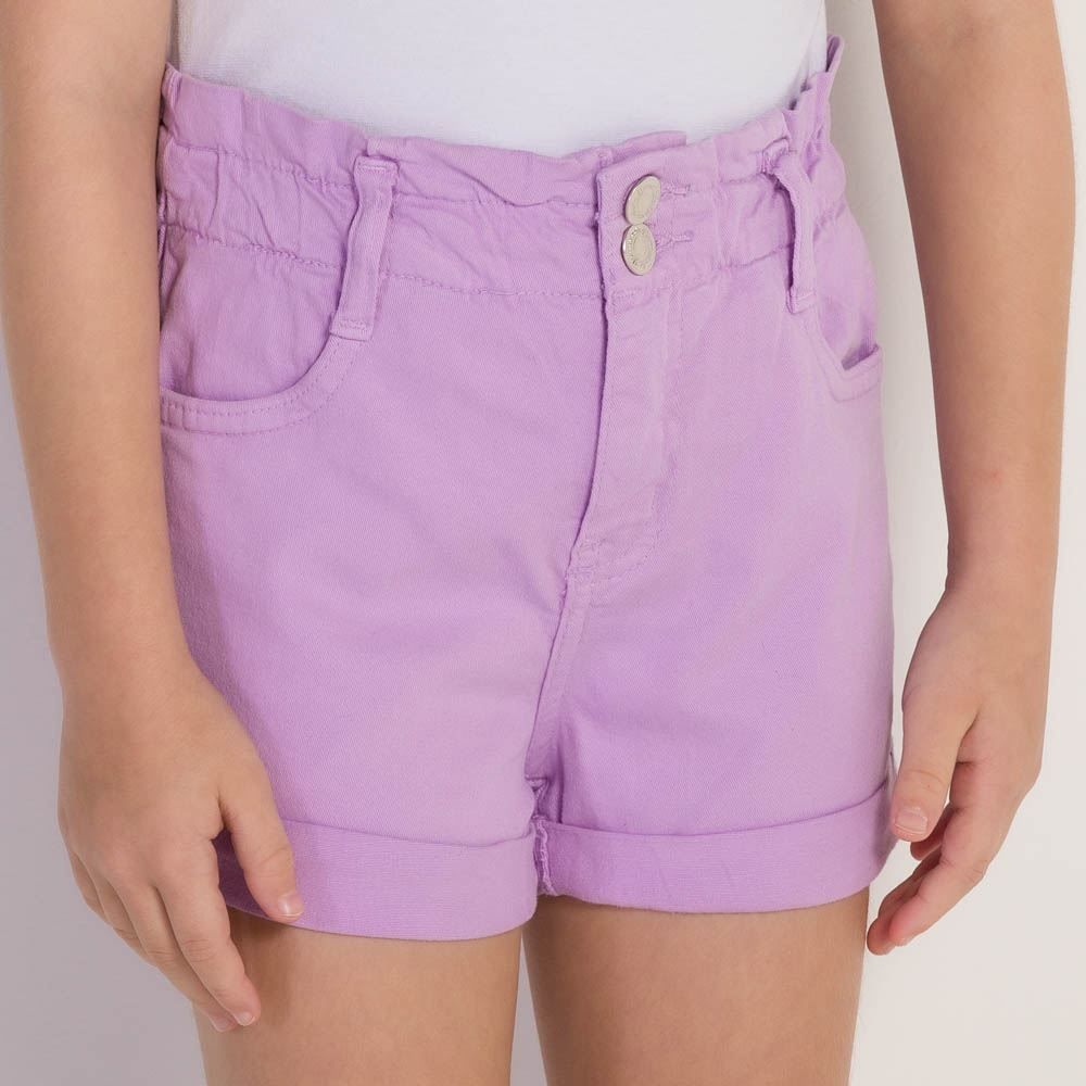 Shorts 4 a 10 anos Sarja Paperbag Marmelada