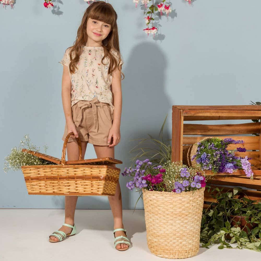 Shorts 4 a 10 anos Sarja Papperbag Marmelada