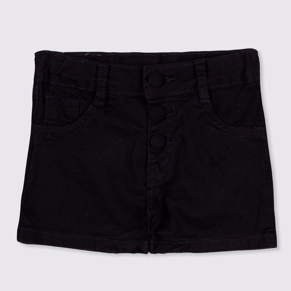 Shorts 4 a 10 anos Sarja Vista Botões Marmelada