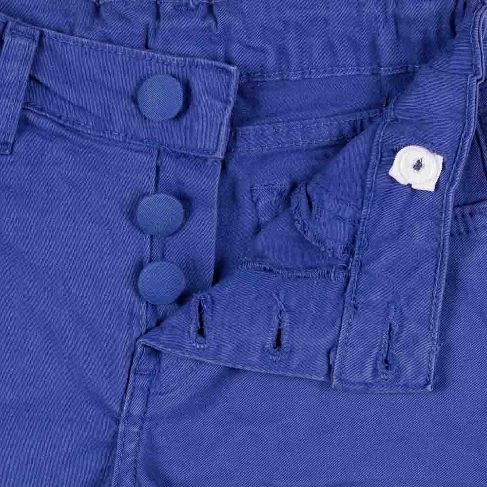 Shorts 4 a 10 anos Sarja Vista Botões Marmelada