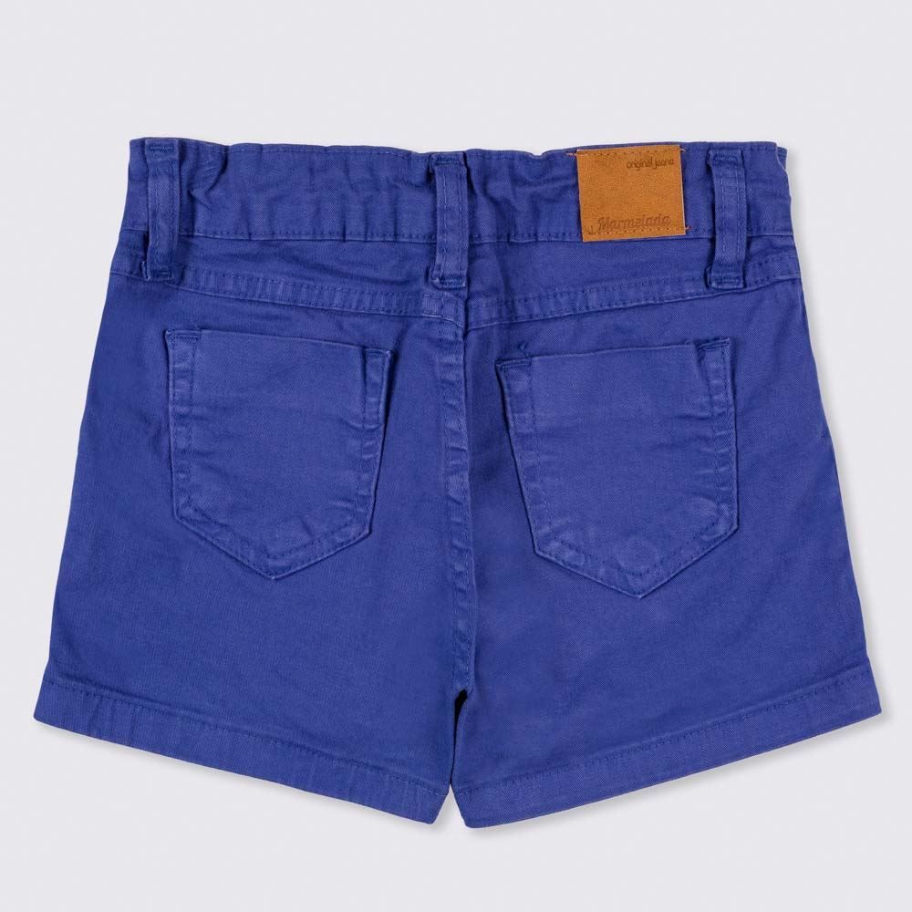 Shorts 4 a 10 anos Sarja Vista Botões Marmelada