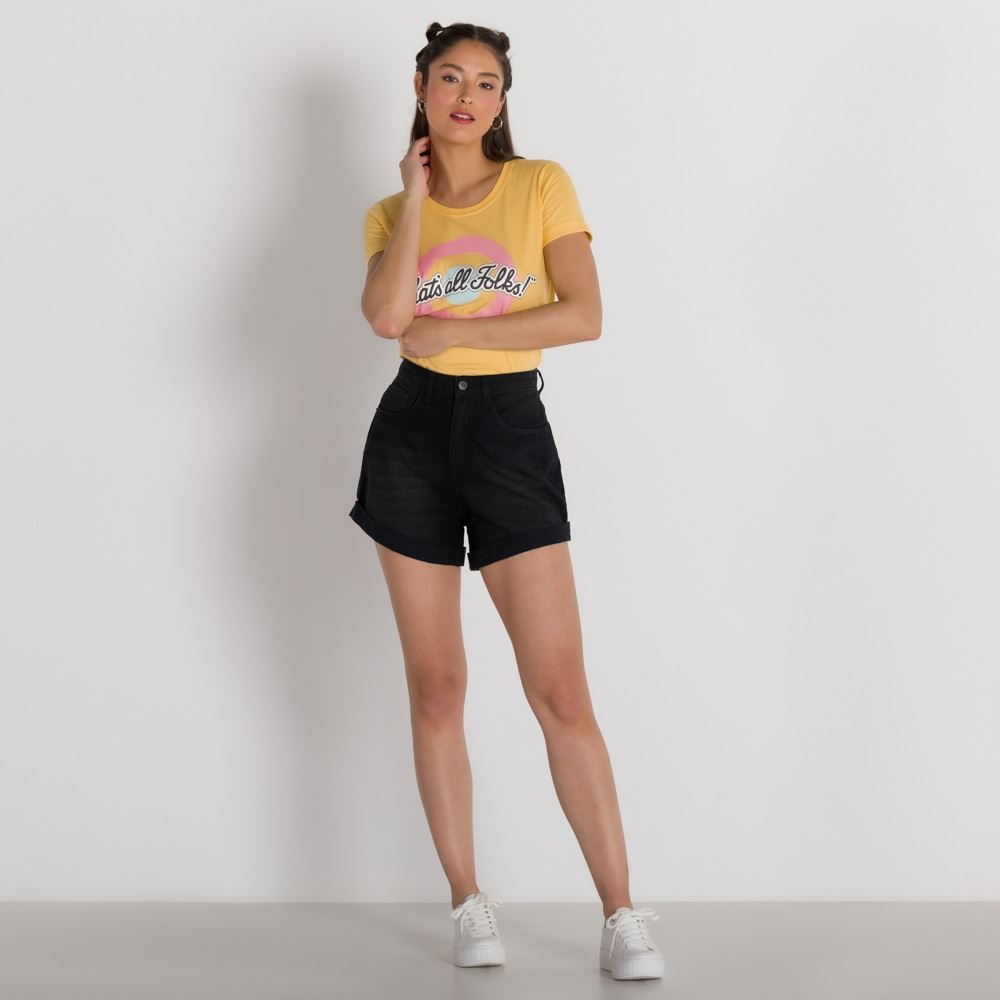 Shorts Cintura Alta Patricia Foster