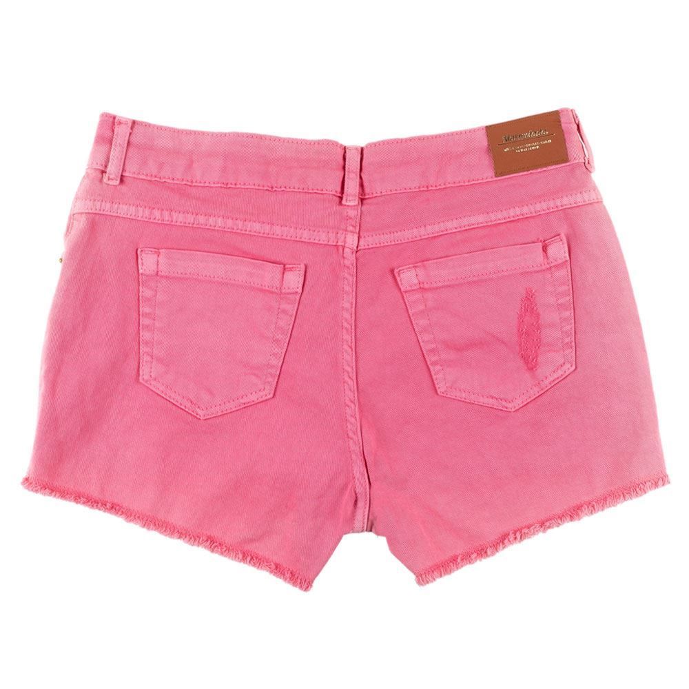 Shorts de 12 a 16 Anos Sarja Assimétrico Marmelada